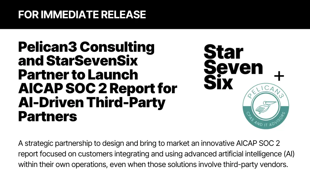 Pelican3 Consulting and StarSevenSix Launch AICAP SOC 2 Report for AI